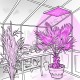 Подвесной сверхмощный светодиодный светильник для гроубоксов, теплиц, оранжерей, зимних садов "Изис" 500-1000Вт